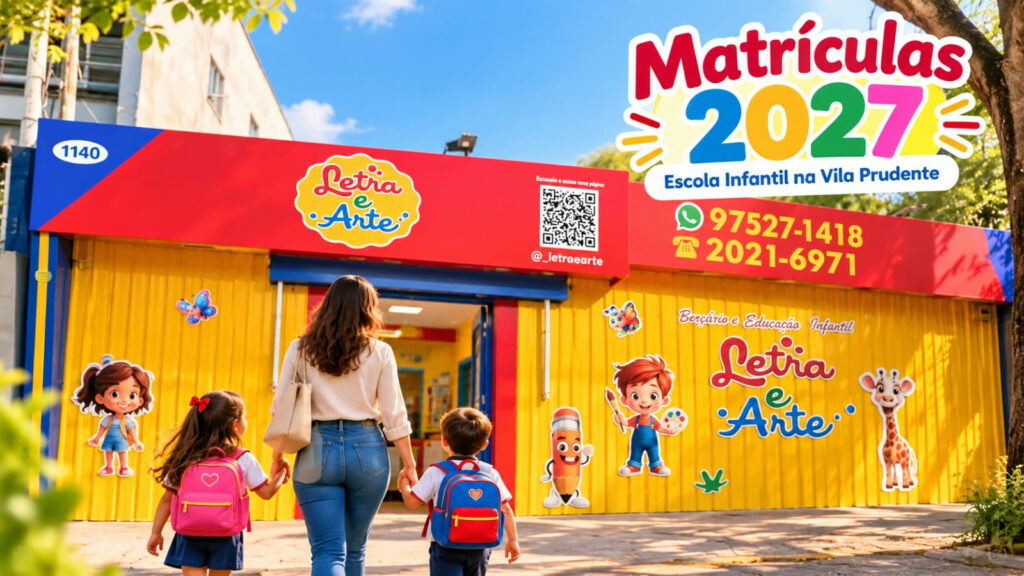 Matrículas 2027 na Escola Letra e Arte, escola infantil na Rua Orfanato, 1140, Vila Prudente
